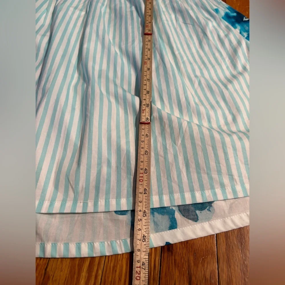 C. Wonder by Christian Siriano XL Striped Floral Puff Sleeve Dress - Picture 3 of 9